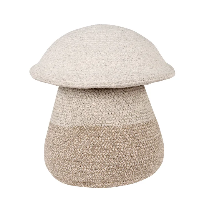 Pilz Aufbewahrungskorb, Mama, Ø 33 x 38 cm, natur / beige von Lorena Canals