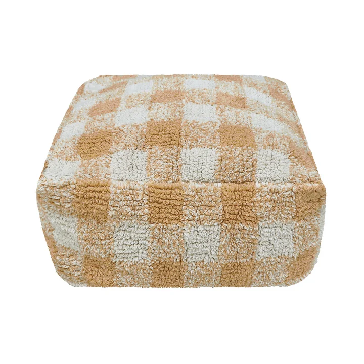 Vichy Pouf, 40 x 40 cm, honey von Lorena Canals