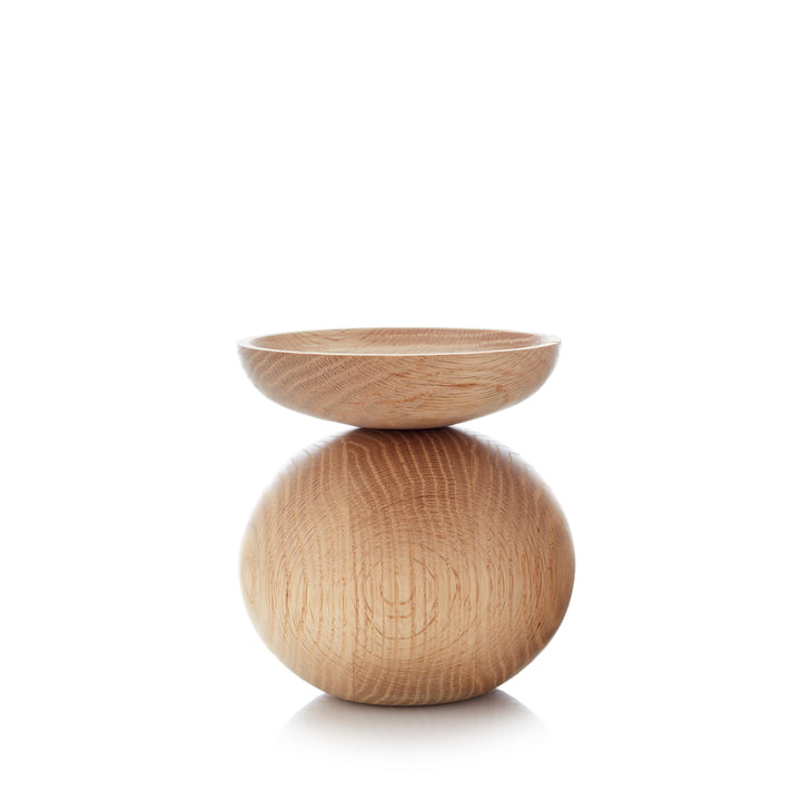 Shape Bowl Vase von applicata in der Ausführung Eiche