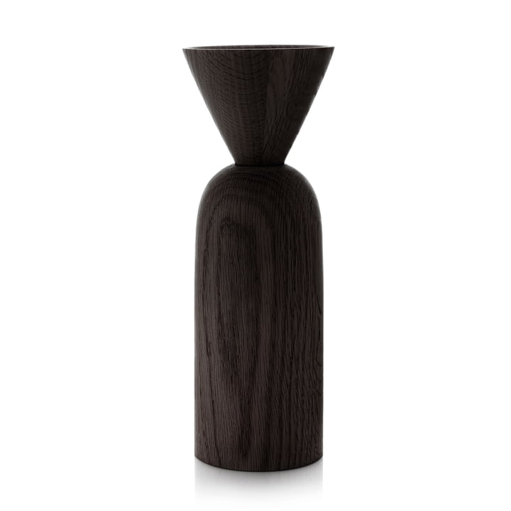 Shape Cone Vase von applicata in der Ausführung gebeizte Eiche