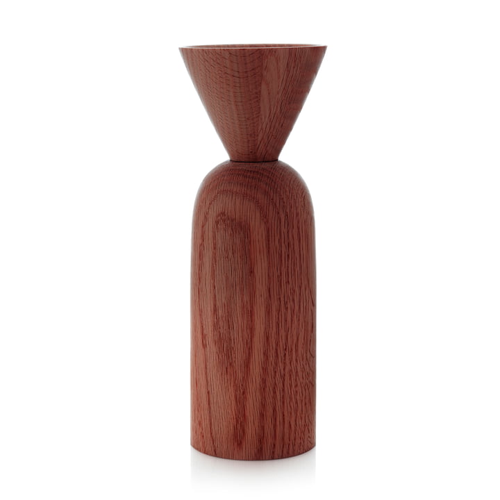 Shape Cone Vase von applicata in der Ausführung geräucherte Eiche