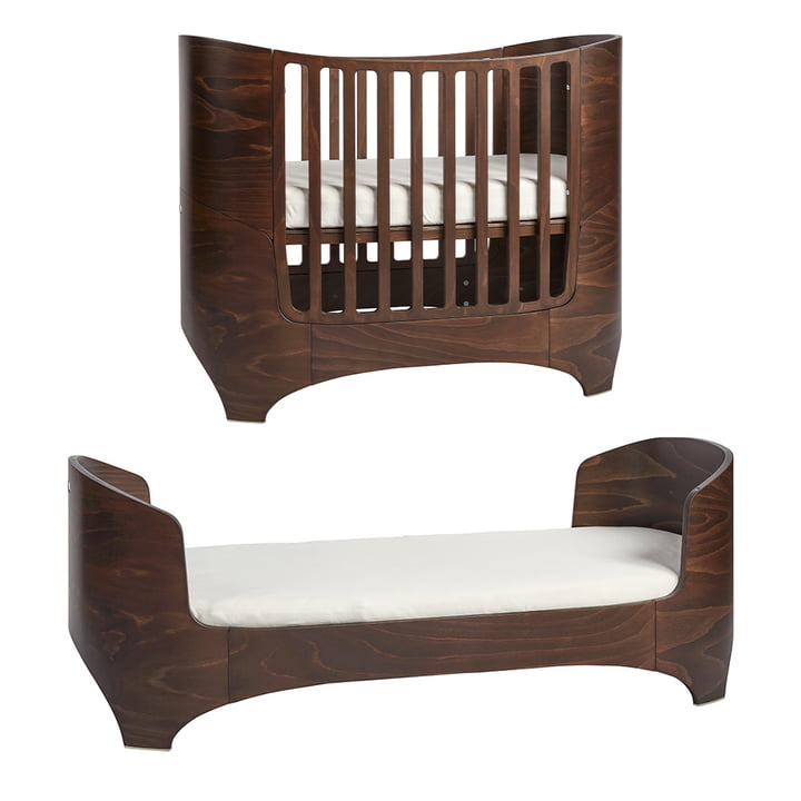 Leander - Classic Baby & Junior Bett, 0 - 7 Jahre, 120 - 150 x 70 cm, walnuss