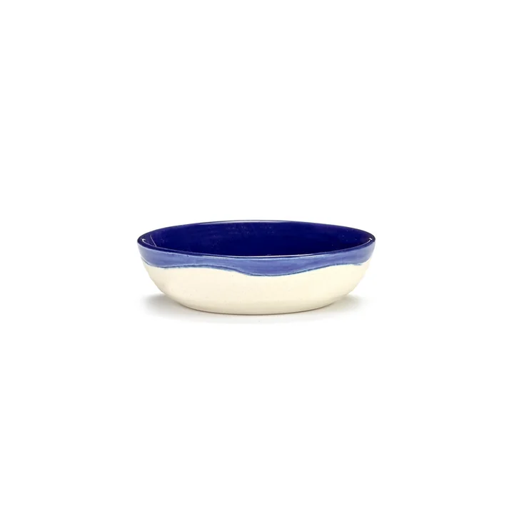 Feast Schale von Serax in der Farbe dunkelblau / weiß