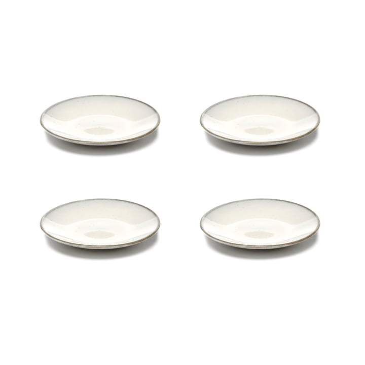 Inku Untertasse zur Espressotasse von Serax in der Farbe weiß (4er-Set)