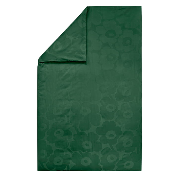 Unikko Deckenbezug, 150 x 210, dunkelgrün / grün von Marimekko