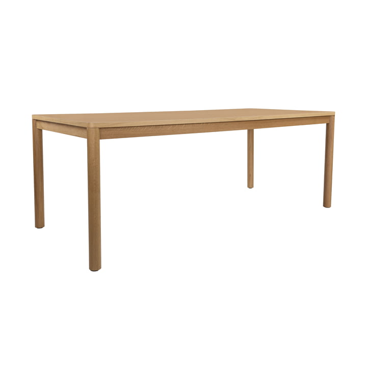 yunic - Basic Esstisch 200 x 90 cm, Eiche lackiert