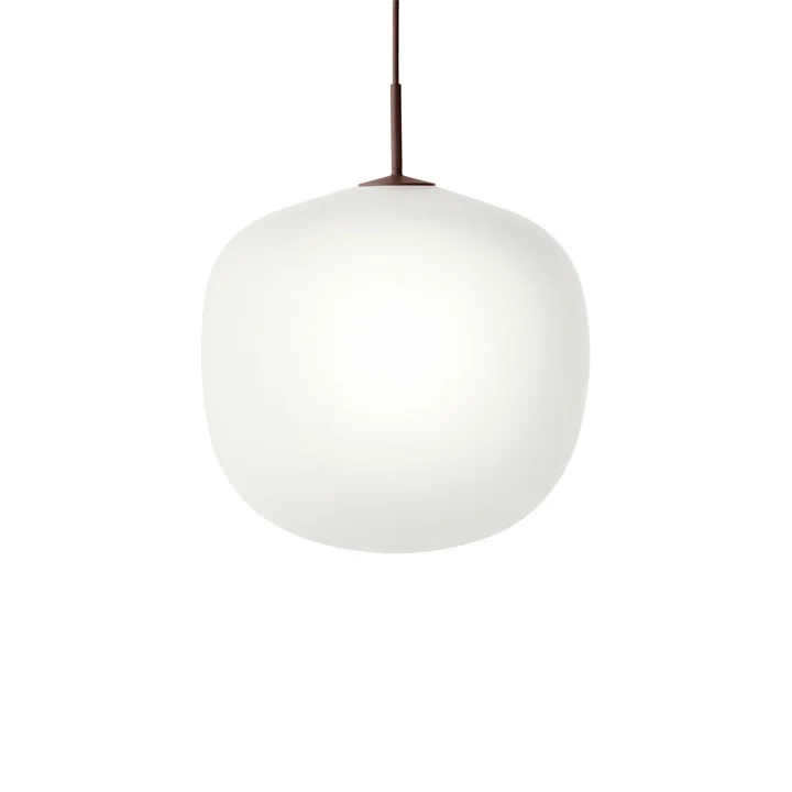 Muuto - Rime Pendelleuchte Ø 45 cm, opal / deep red