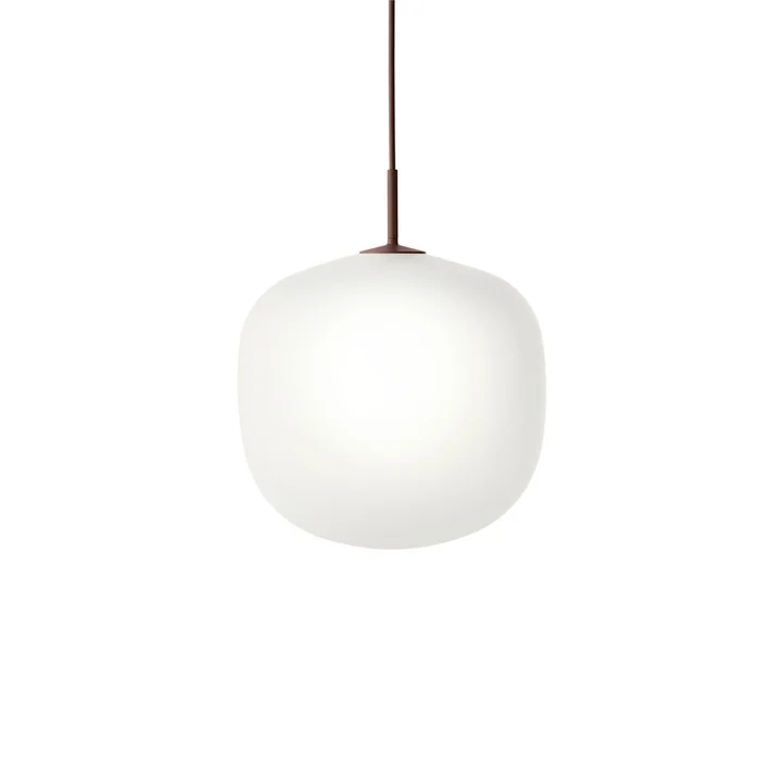 Muuto - Rime Pendelleuchte Ø 37 cm, opal / deep red