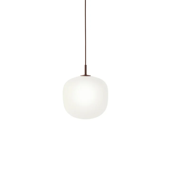 Muuto - Rime Pendelleuchte Ø 25 cm, opal / deep red