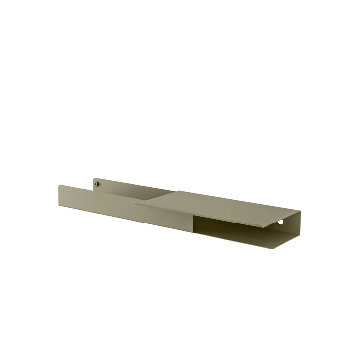 Muuto - Folded Shelves Platform 62 x 5,4 cm, oliv