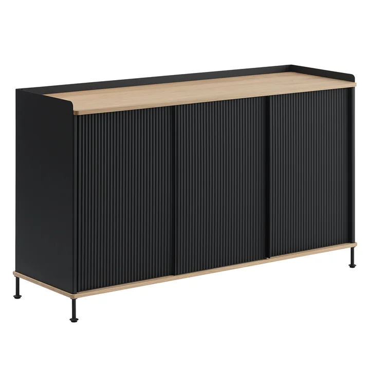 Muuto - Enfold Sideboard, 148 x 45 cm, eiche / anthrazit