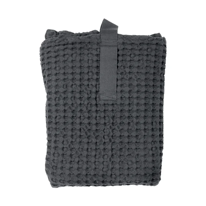 Big Waffle Badematte, 55 x 80 cm, dunkelgrau von The Organic Company