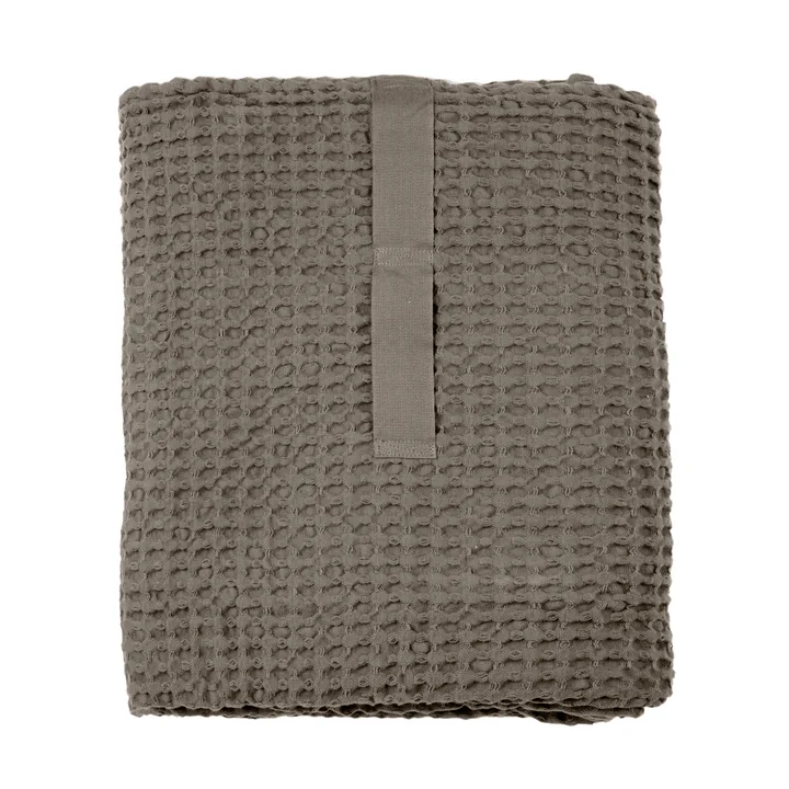 Big Waffle Badetuch & Decke, 100 x 150 cm, clay von The Organic Company