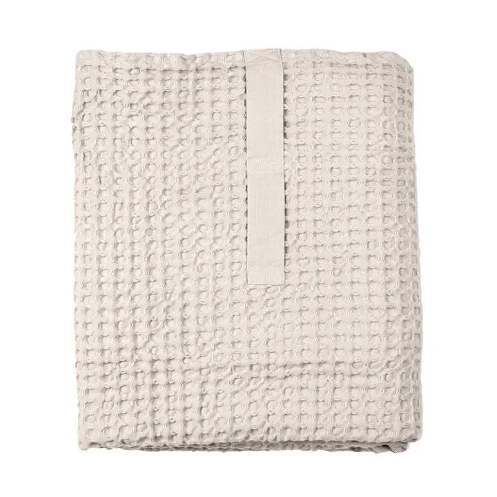 Big Waffle Badetuch & Decke, 100 x 150 cm, stone von The Organic Company