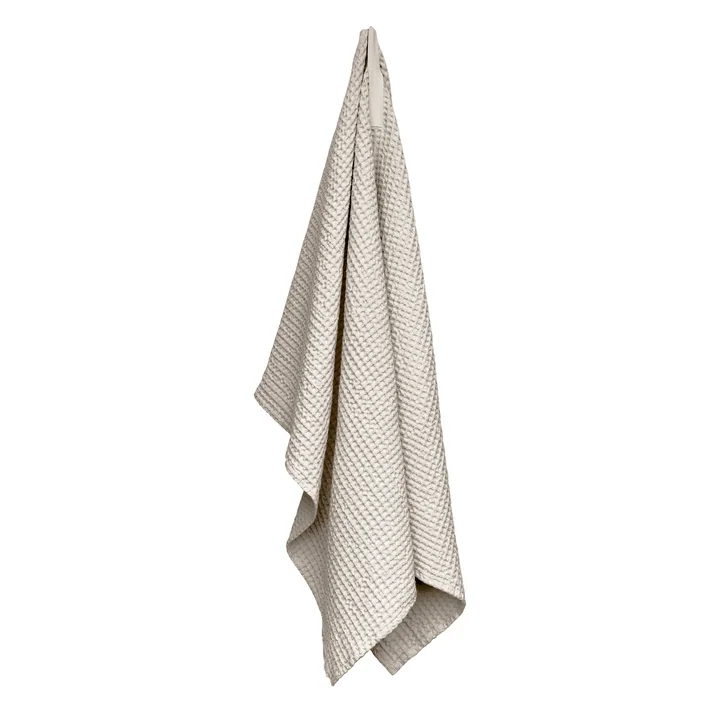 Big Waffle Badetuch & Decke, 100 x 150 cm, stone von The Organic Company