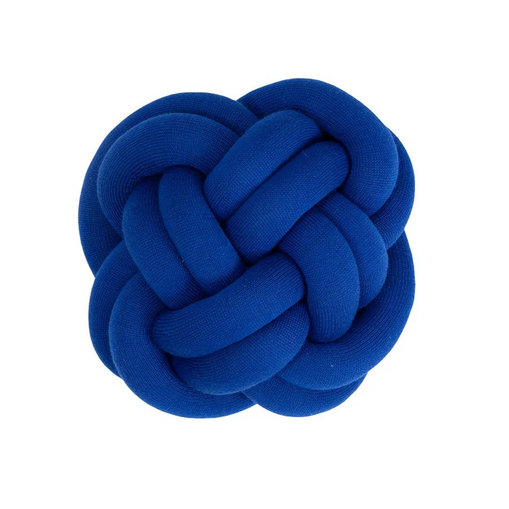 Design House Stockholm - Knot Kissen, klein blue