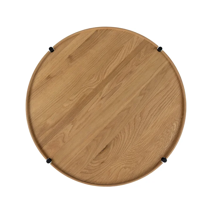 Studio Zondag - Licht Coffee Table Ø 60 cm, Eiche / schwarz