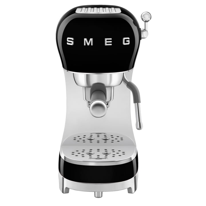 Espresso Kaffeemaschine mit Siebträger ECF02, schwarz, Tritan™ Renew von Smeg