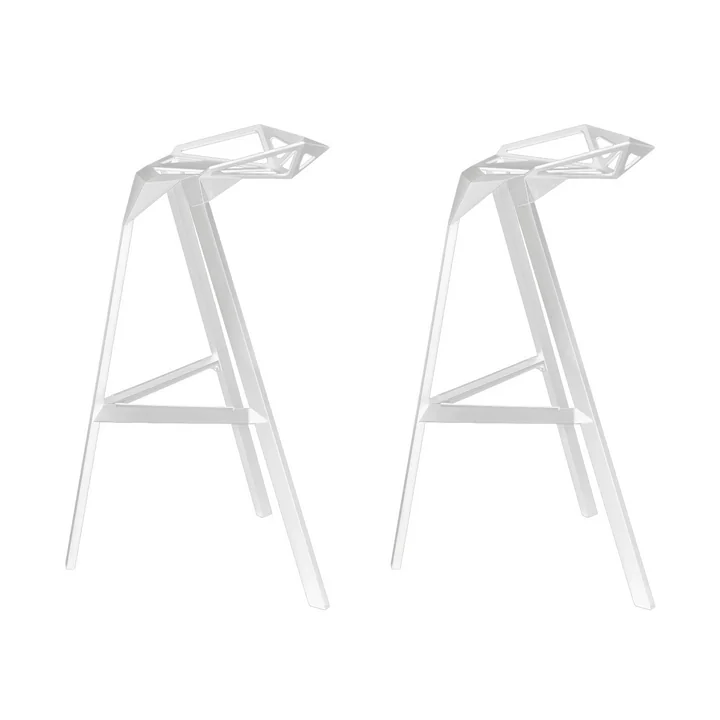 Magis - Stool One Hocker, H 74 cm, weiß (2er Set)