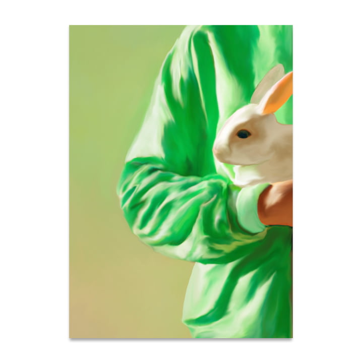 White Rabbit Poster, 50 x 70 cm von Paper Collective