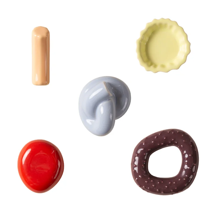 Fossil Wandhaken 5er Set von Schneid