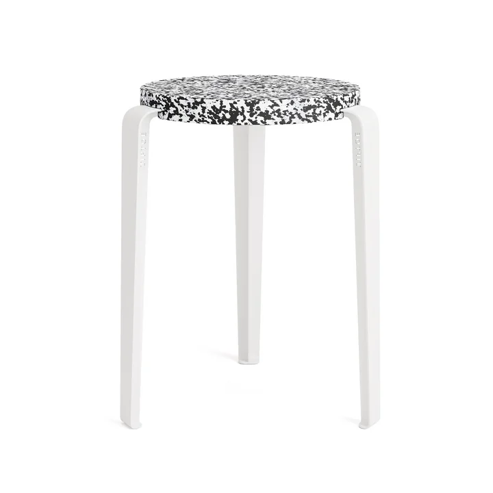 LOU Hocker Macchiato, recycled plastic / wolkenweiß von TipToe