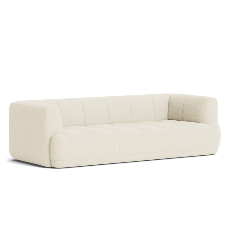 Quilton 3-Sitzer Sofa, Flamiber cream von HAY