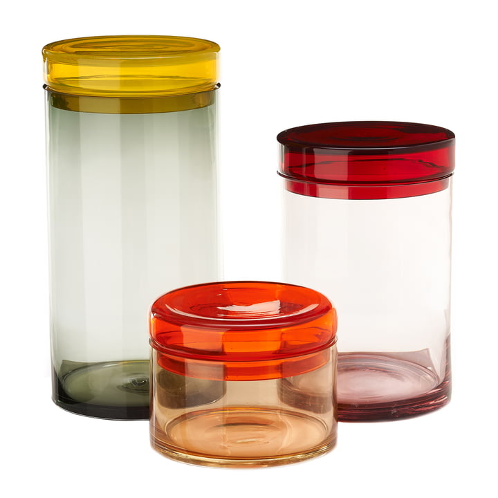 Pols Potten - Caps & Jars Vorratsdose XL, mehrfarbig (3er-Set)