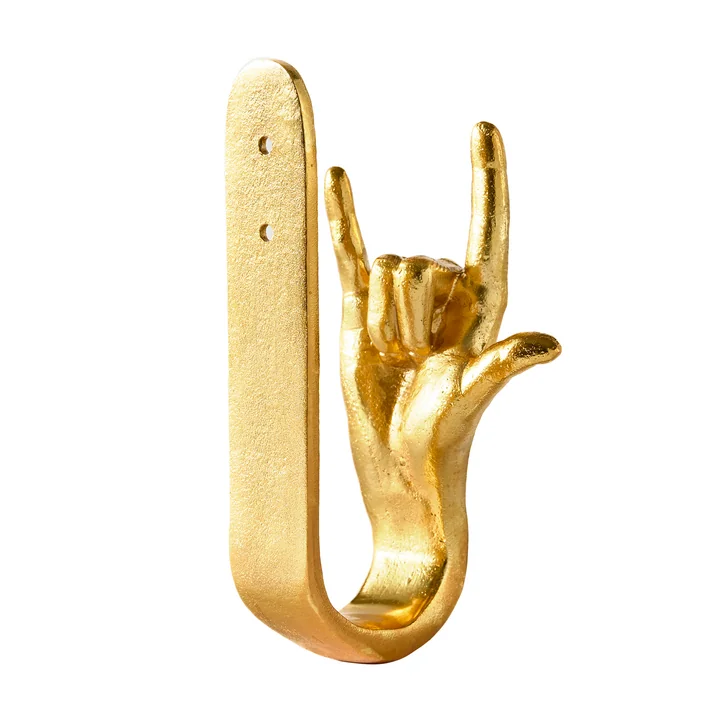 POLSPOTTEN - I-love-you Wandhaken, gold