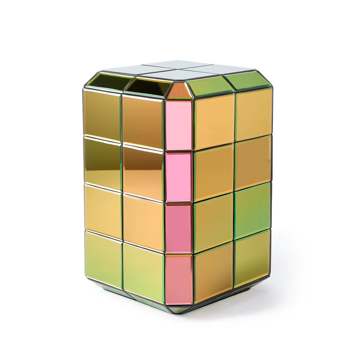 POLSPOTTEN - Pillar Pixel Beistelltisch, S, dunkelgrün