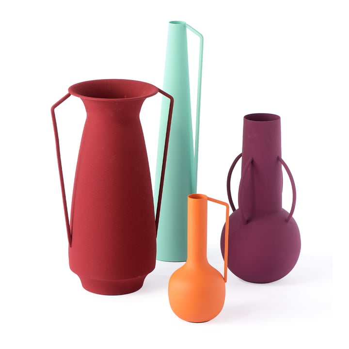 Roman Vase, mehrfarbig matt (4er-Set) von Pols Potten