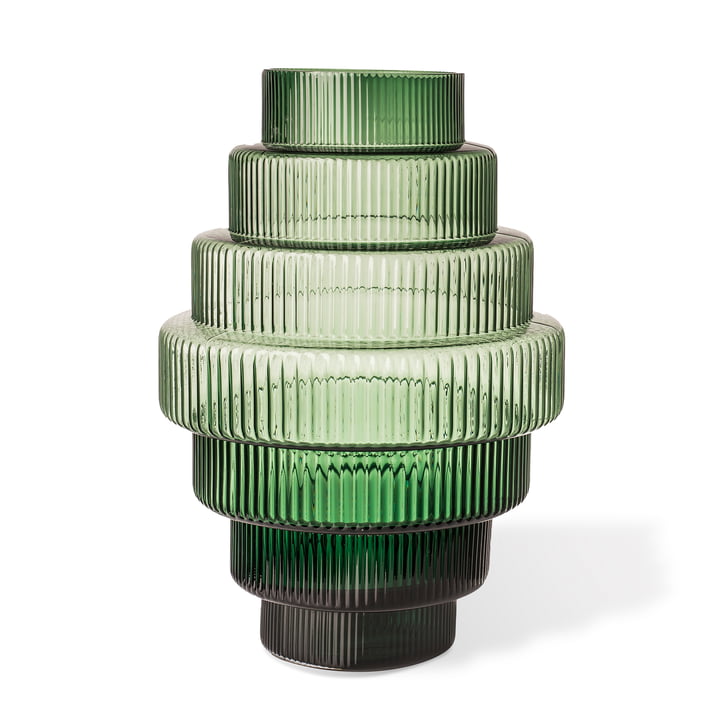 Steps Vase L, grün von Pols Potten
