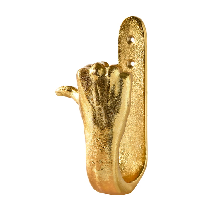 Thumbs-up Wandhaken, gold von Pols Potten