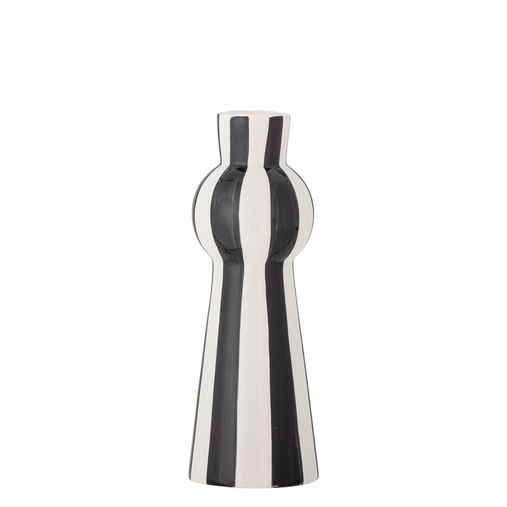 Bloomingville - Eja Kerzenhalter, H 17 cm, schwarz / weiß