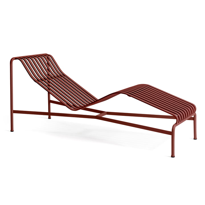 Hay - Palissade Chaise Longue Liegestuhl, iron red