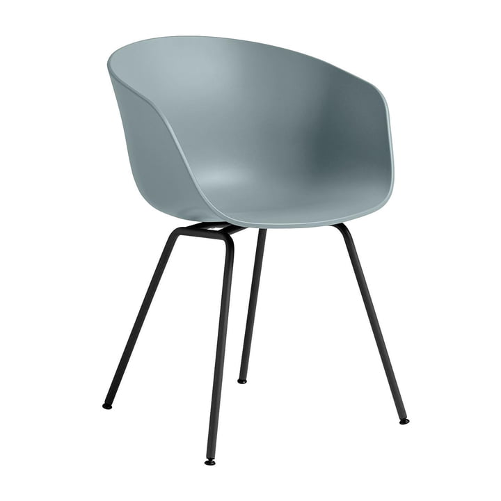 Hay - About A Chair AAC 26, Stahl schwarz / dusty blue 2.0