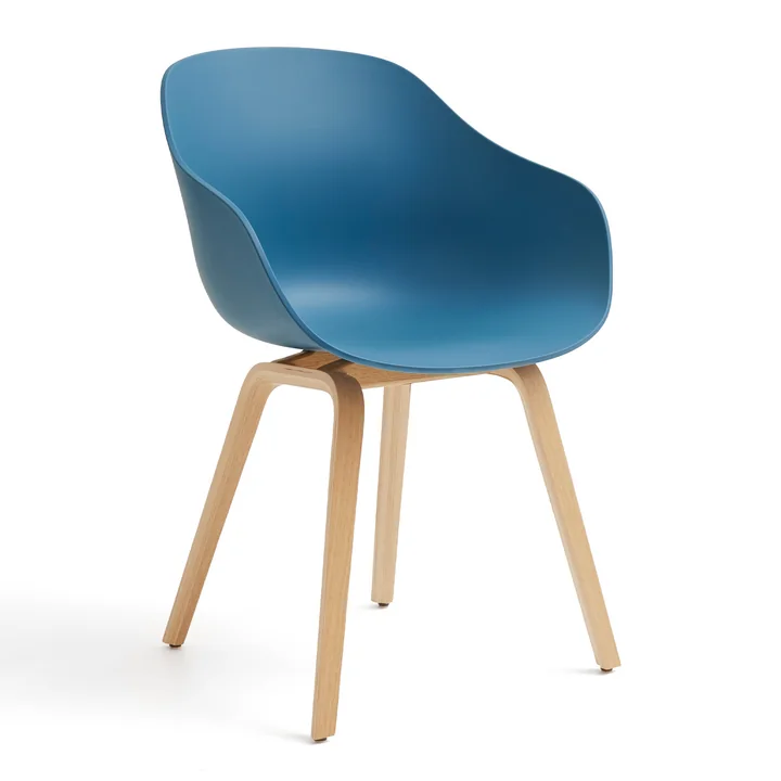 HAY - About a Chair AAC 222, Eiche lackiert / azure blue 2.0