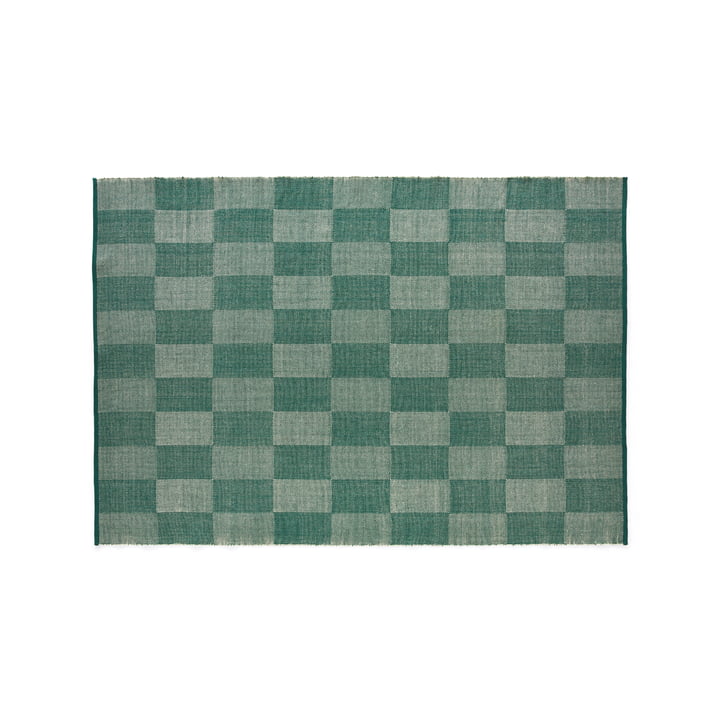 Check Teppich, 170 x 240 cm, grün s check von HAY