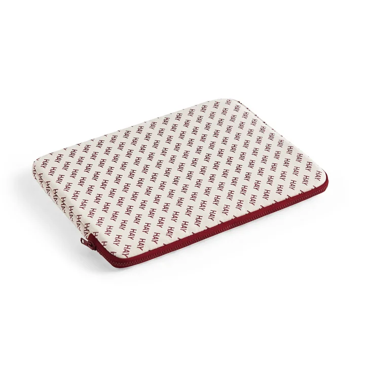HAY Logo Laptop Cover von HAY in der Farbe burgundy