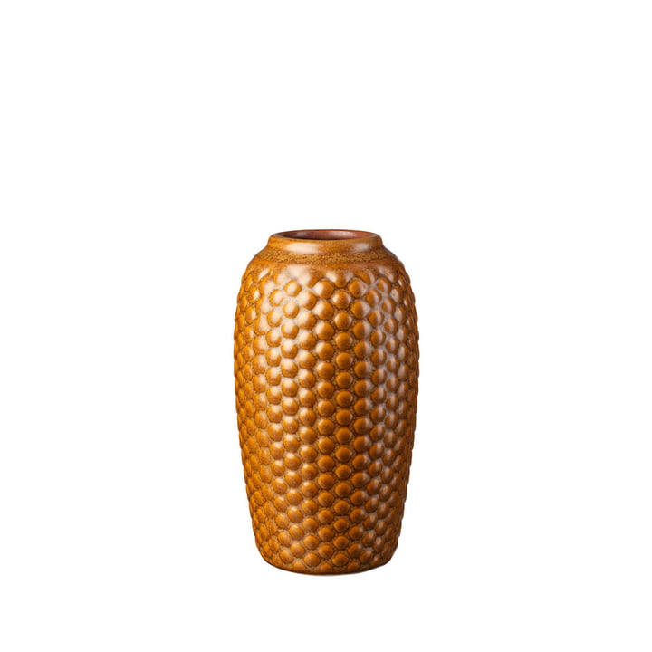 FDB Møbler - S8 Lupin Vase, Ø 12 x H 21,5 cm, gold brown