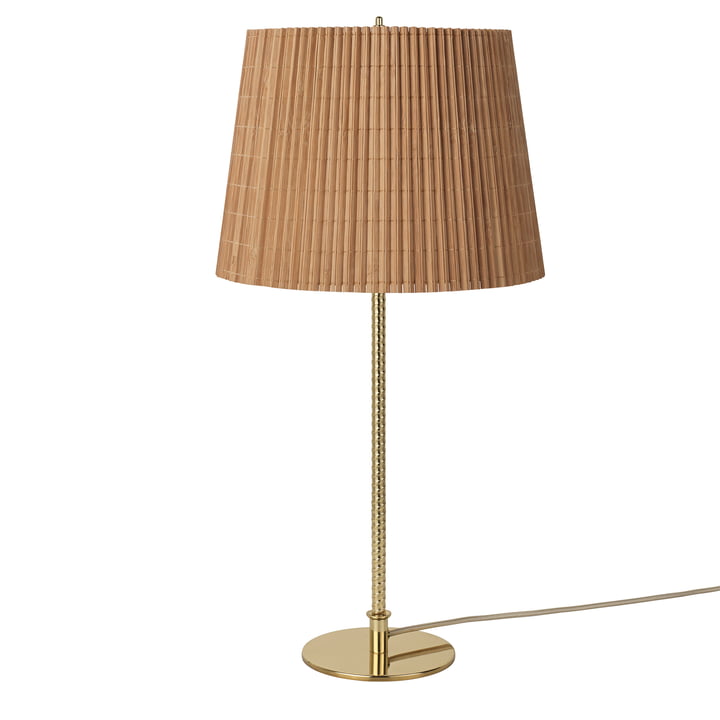 Gubi-9205-Tischleuchte-Bambus-Messing