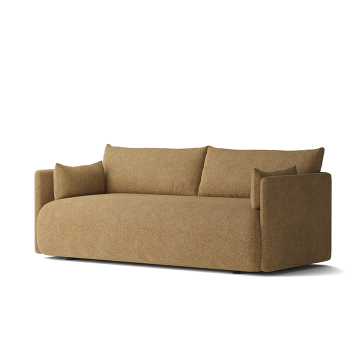 Audo - Offset Sofa, 2-Sitzer, gold (Audo Bouclé 06)