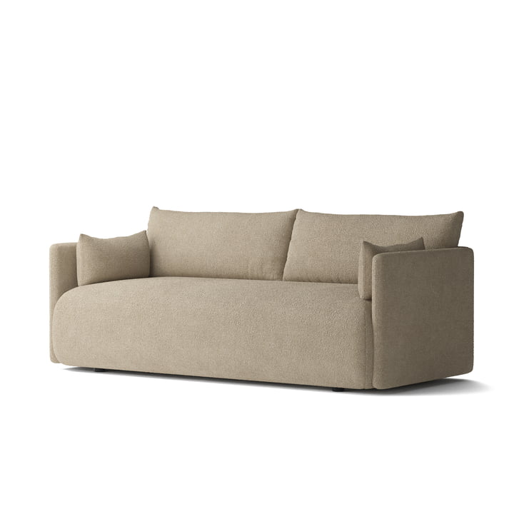 Audo - Offset Sofa, 2-Sitzer, beige (Audo Bouclé 02)