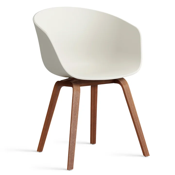 HAY - About A Chair AAC 22, Walnuss lackiert / melange cream 2.0
