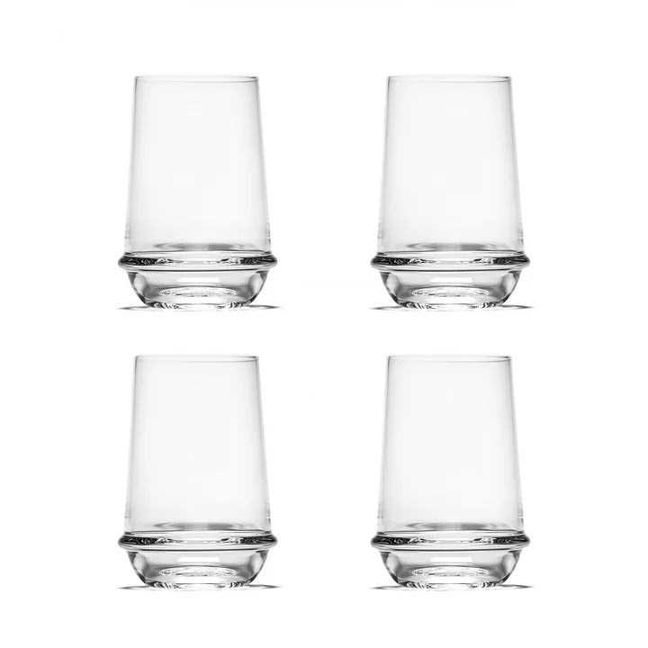 Dune Trinkglas by Kelly Wearstler, klar (4er-Set) von Serax