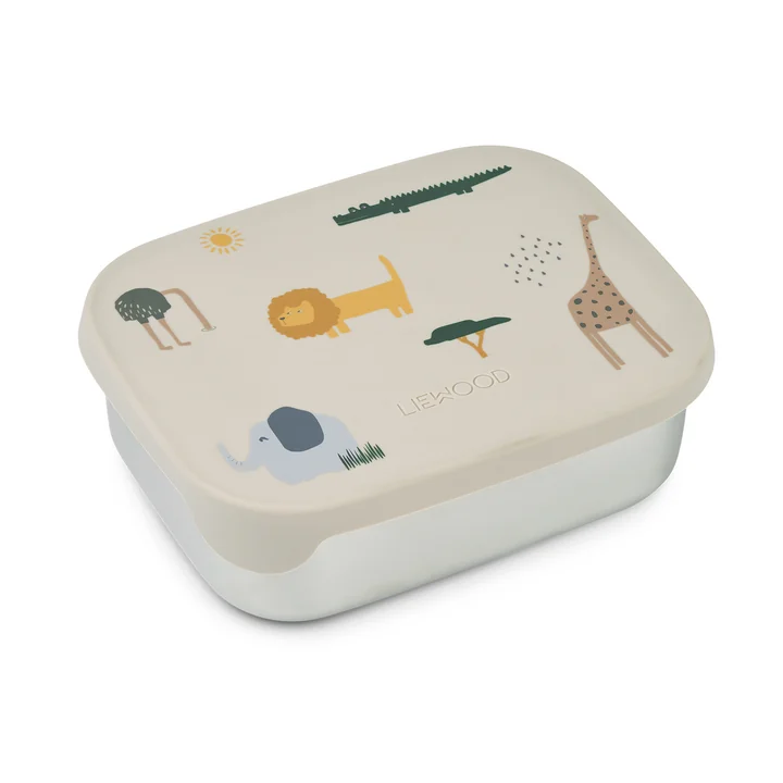 Arthur Lunchbox mit Deckel, Safari, sandy mix von LIEWOOD