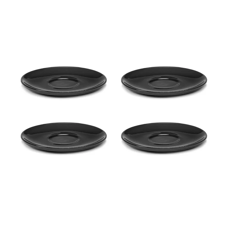Zuma Untertasse zur Espressotasse by Kelly Wearstler, Ø 10,5 cm, Pacific / grau (4er-Set) von Serax