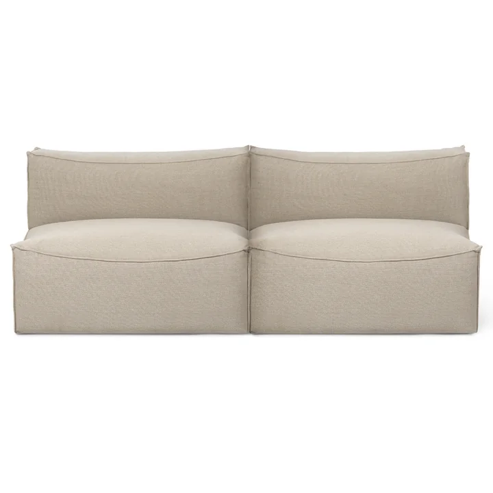 Ferm Living - Catena Modular 2-Sitzer, natur (Rich Linen)