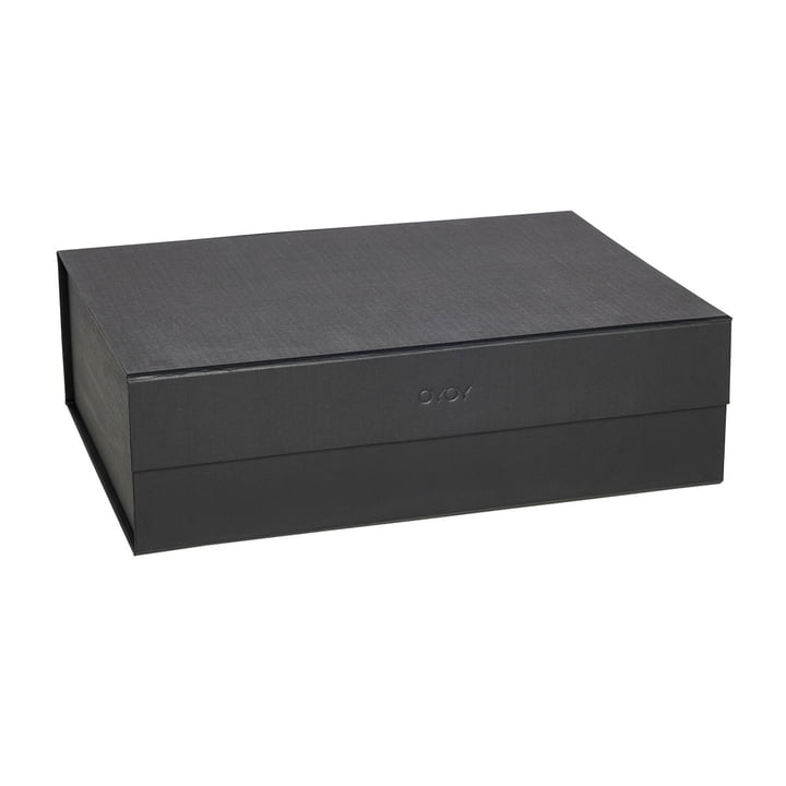 OYOY - Hako Aufbewahrungsbox, 45 x 33 cm, black