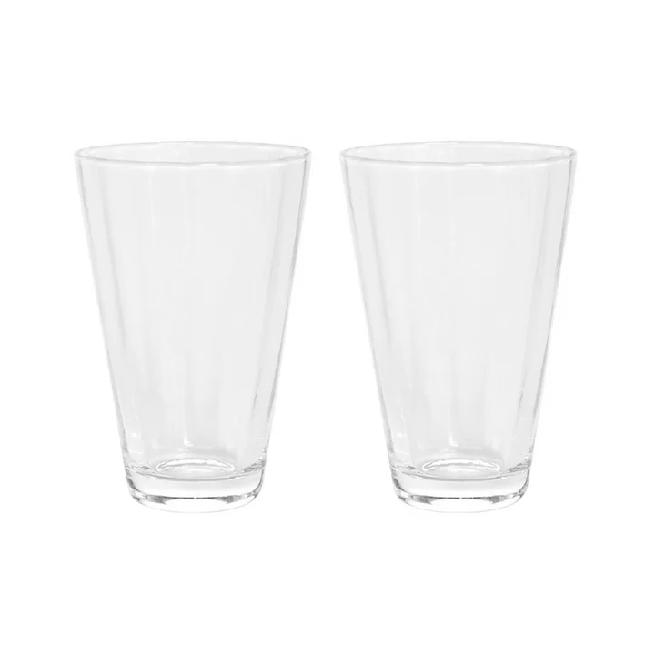 OYOY - Yuka Groove Trinkglas, klar (2er-Set)